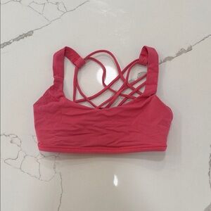 Lululemon Athletica Pink Strappy Sports Bra